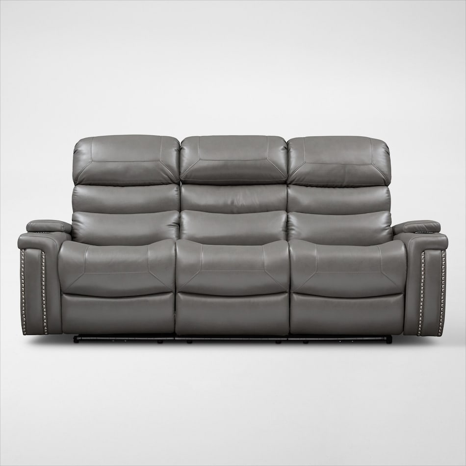 jackson gray power reclining sofa   