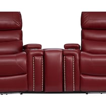 jackson red  pc home theater sectional   