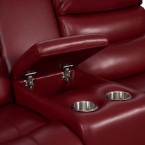 jackson red loveseat   