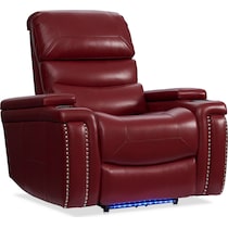 jackson red manual recliner   