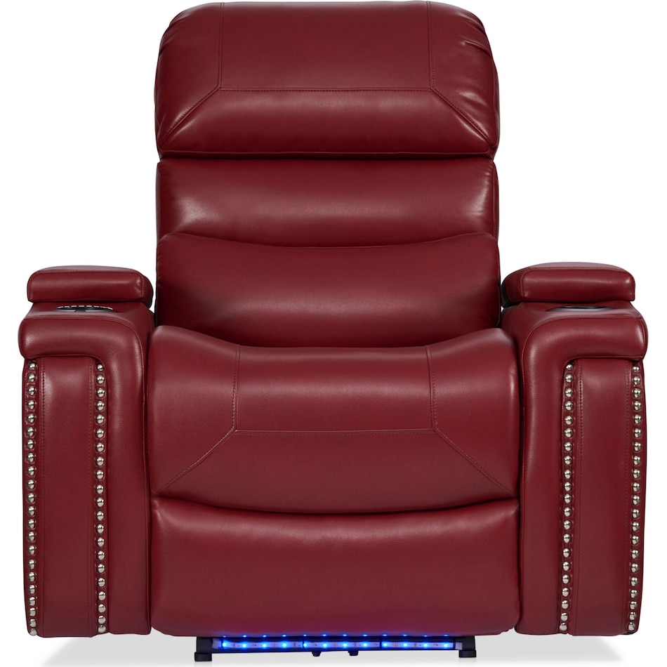 jackson red manual recliner   