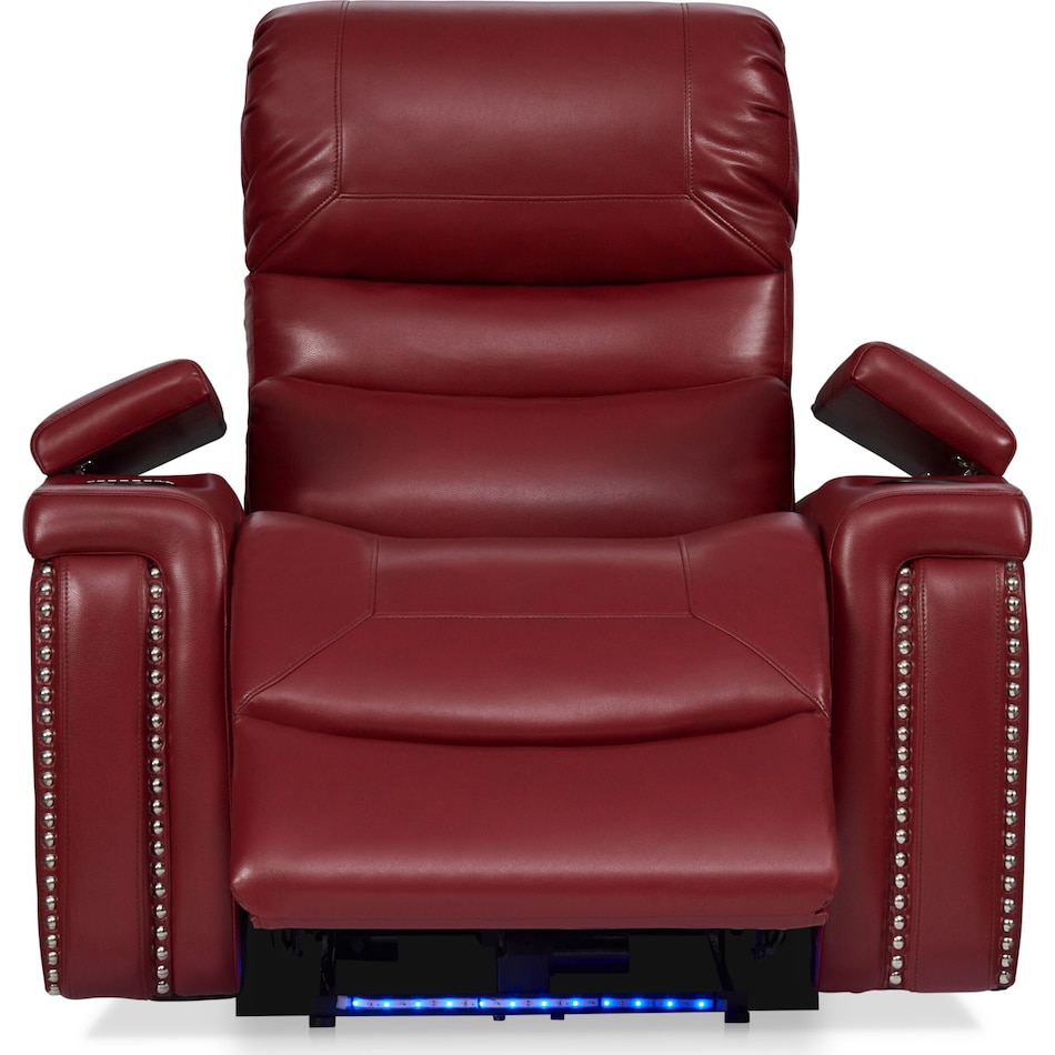 jackson red power recliner   
