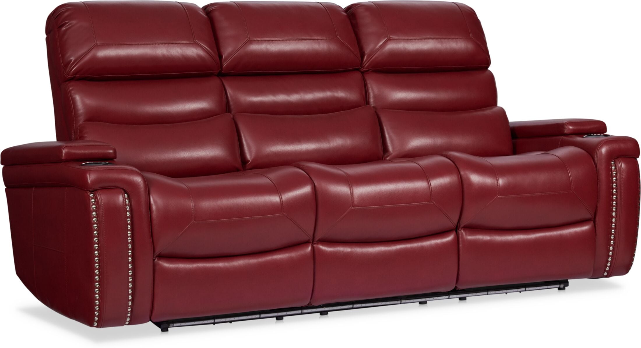 Jackson Manual Reclining Sofa - Red | Value City Furniture