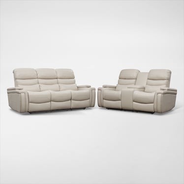 Jackson Triple-Power Reclining Sofa and Loveseat Set