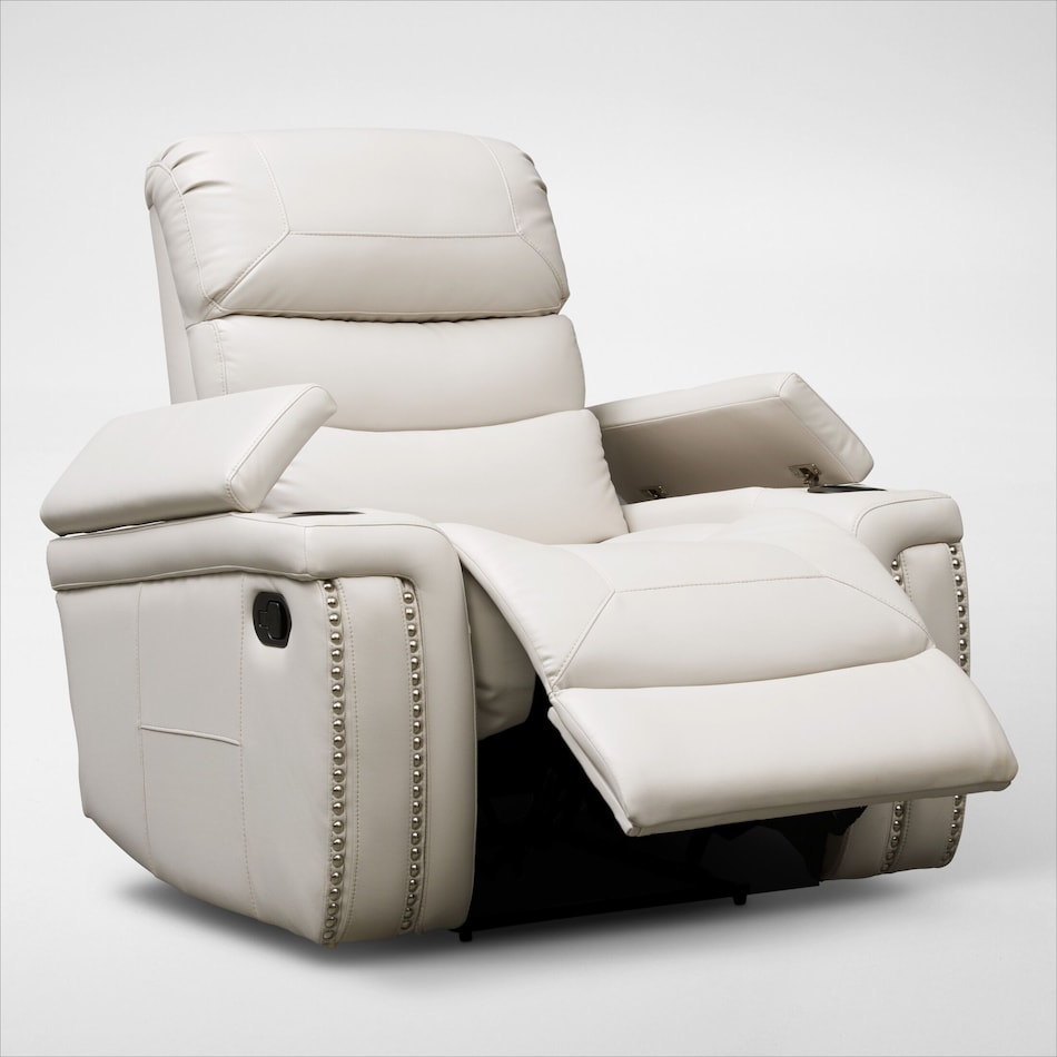 jackson white  pc manual reclining living room   