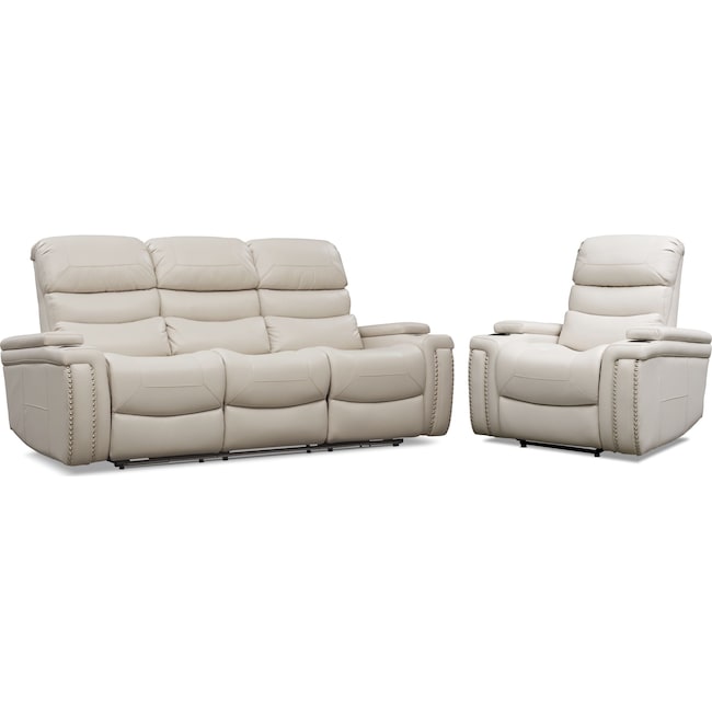 Living Room Furniture - Jackson Triple-Power Reclining Sofa and Recliner Set