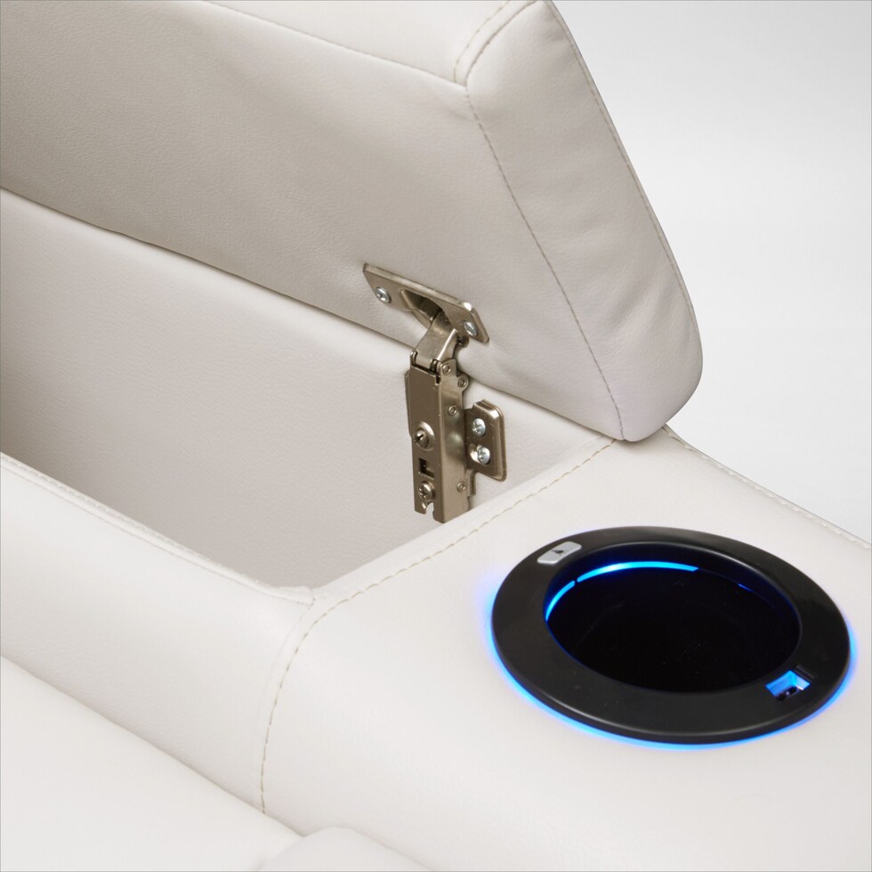 jackson white loveseat   