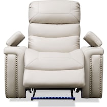 jackson white manual recliner   