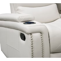 jackson white manual recliner   