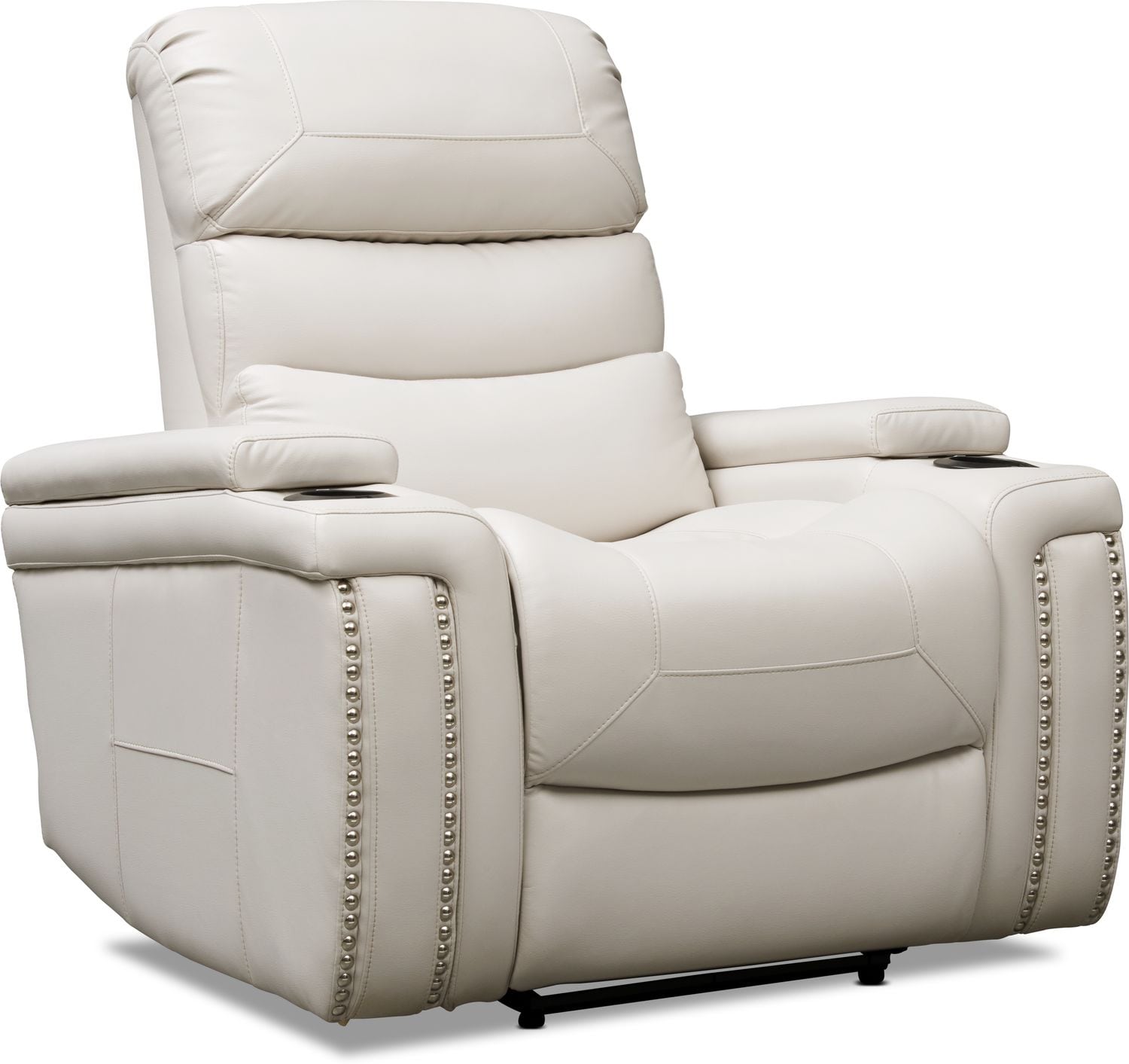 Jackson Triple Power Recliner Value City Furniture   Jackson White Power Recliner 2010569 753445 