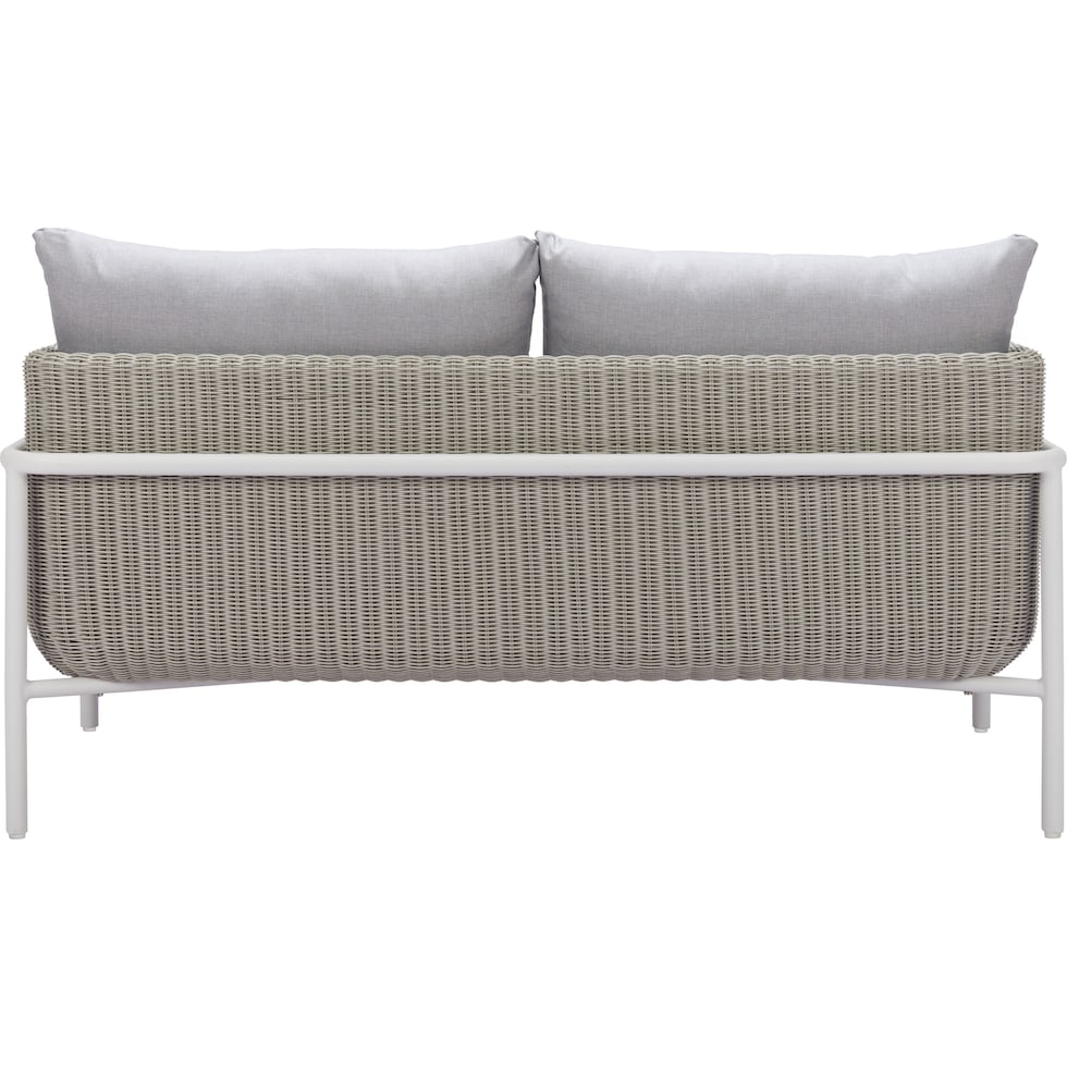 jacksonville gray outdoor loveseat   