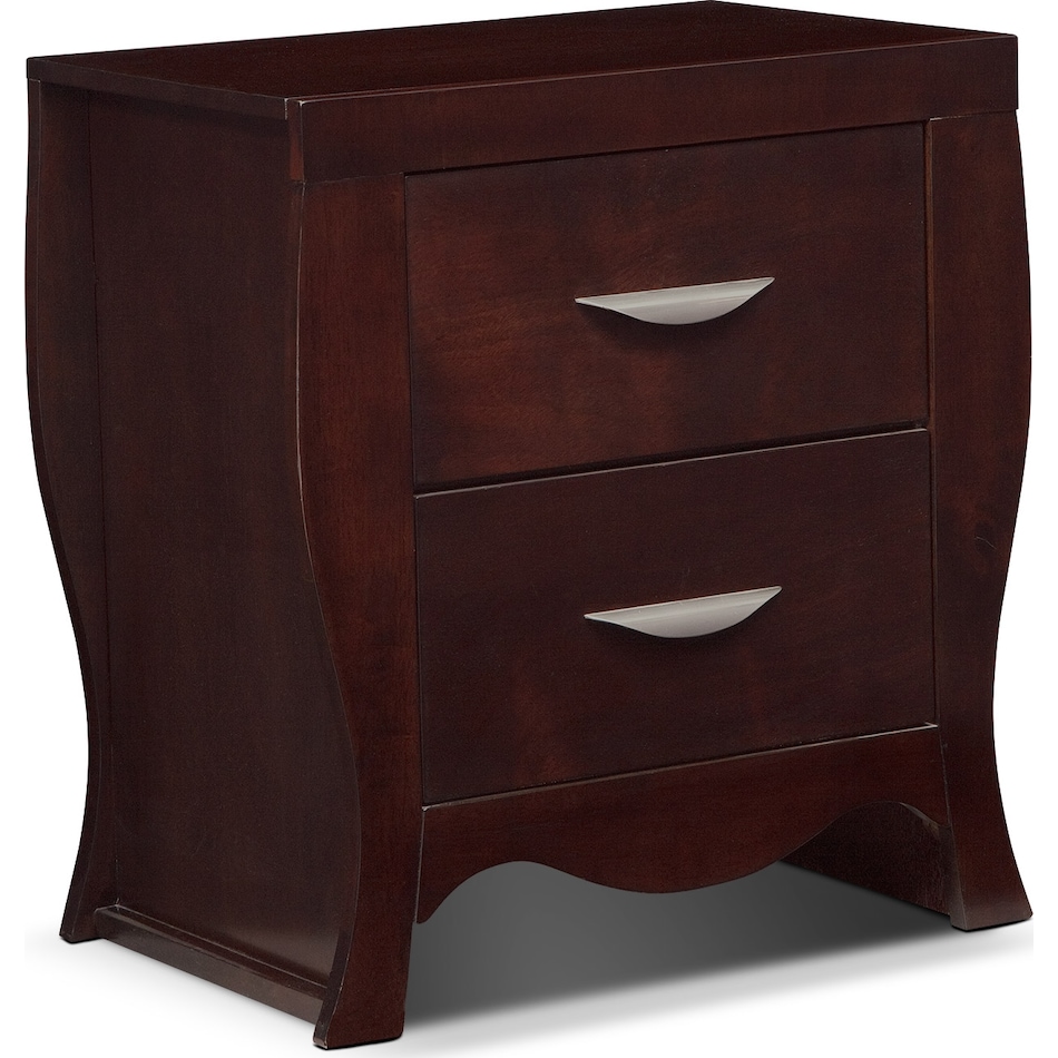 jaden dark brown nightstand   