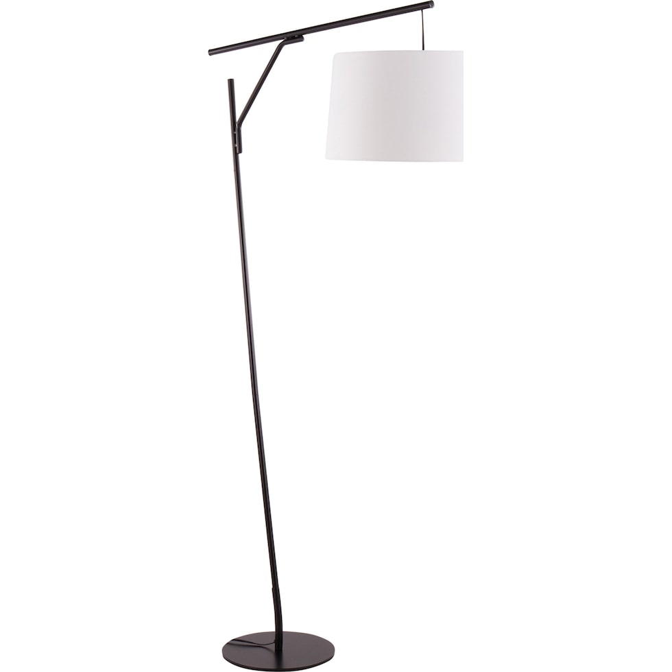 jago black white floor lamp   