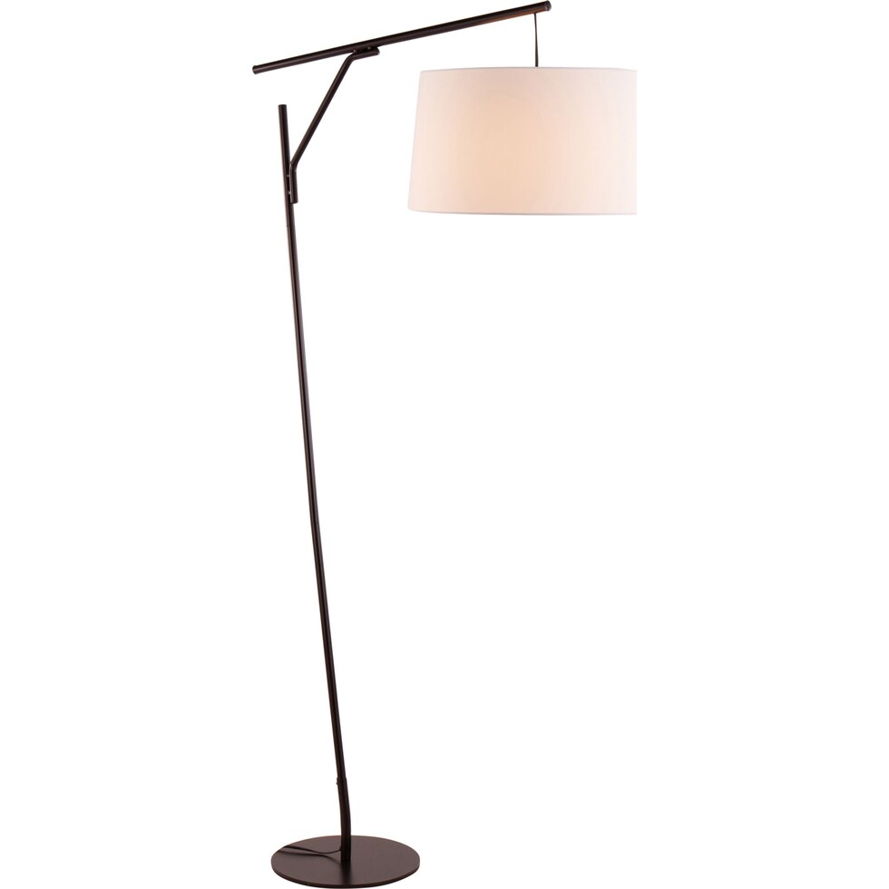 jago black white floor lamp   