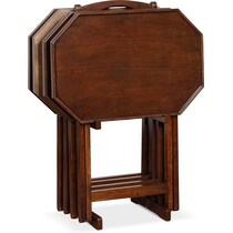 jaime dark brown tray table   