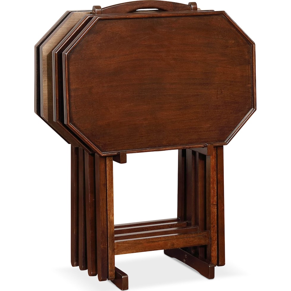 jaime dark brown tray table   