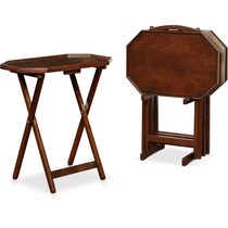 jaime dark brown tray table   