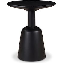 jakob black end table   