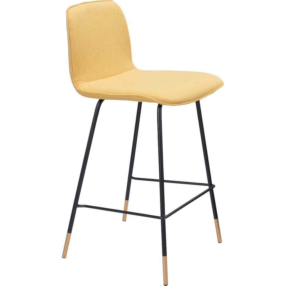 james yellow counter height stool   