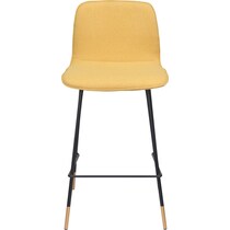 james yellow counter height stool   
