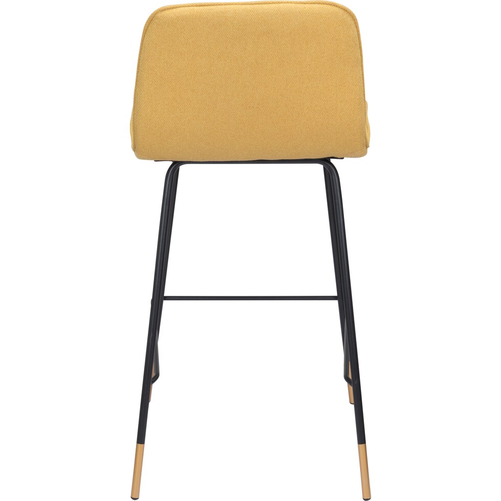 james yellow counter height stool   