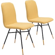 james yellow dining chair   