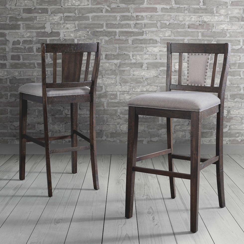 jamesport gray bar stool   