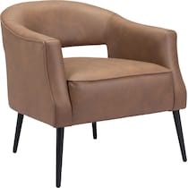 jamie light brown accent chair   