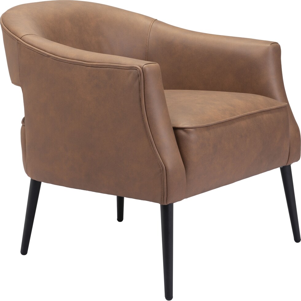 jamie light brown accent chair   