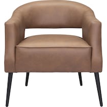 jamie light brown accent chair   