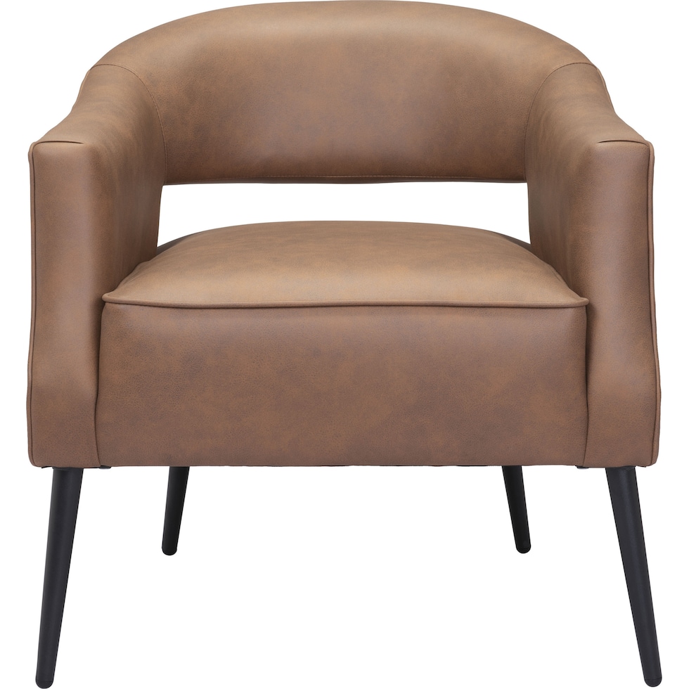 jamie light brown accent chair   