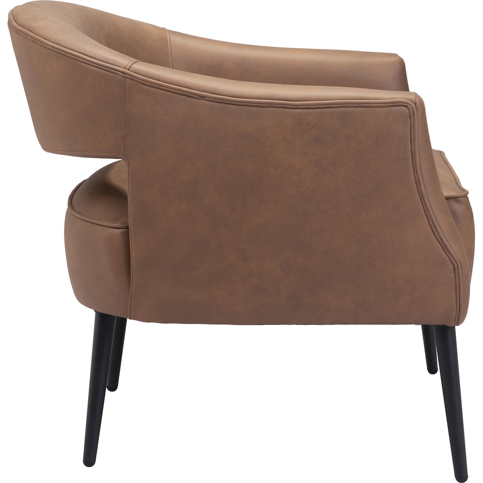 jamie light brown accent chair   