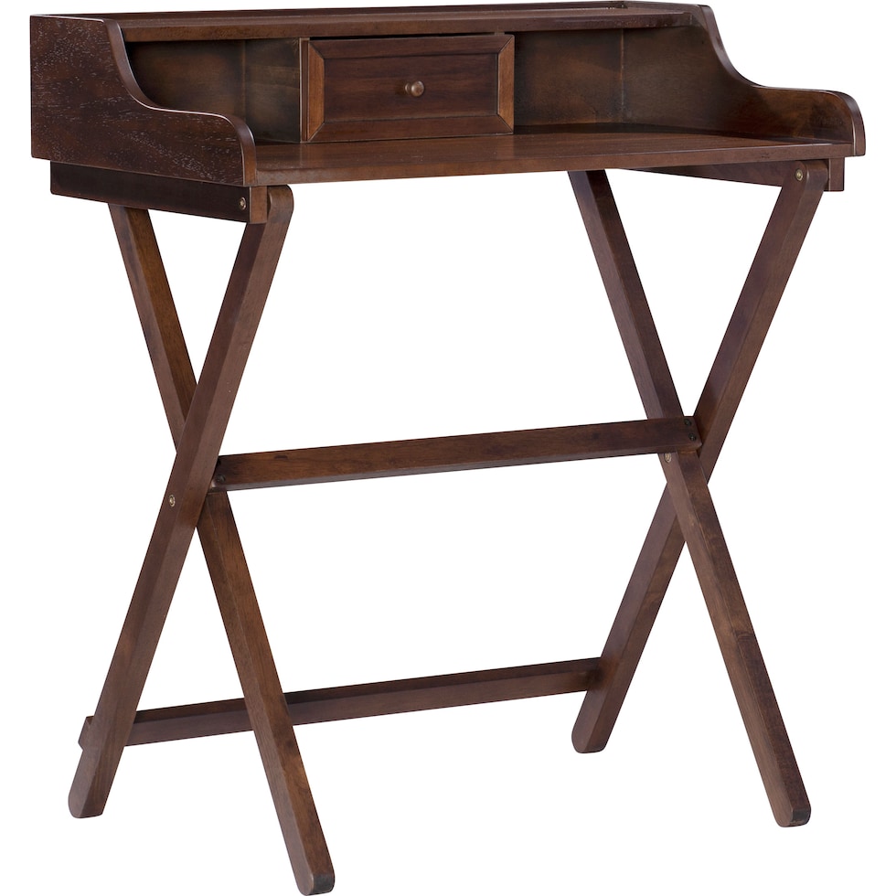 jane dark brown desk   