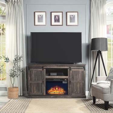 Janelle TV Stand with Fireplace