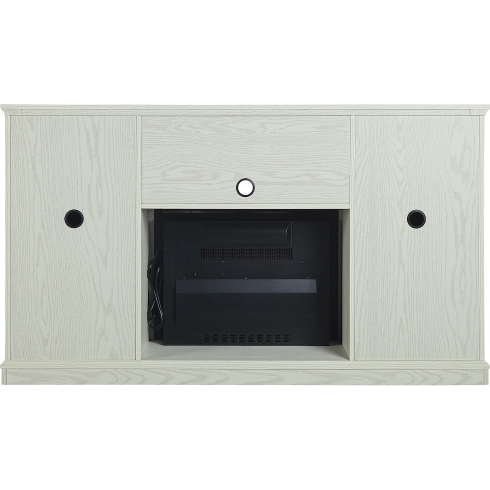 janelle neutral fireplace tv stand   
