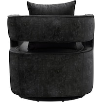 janet black accent chair   