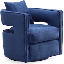 janet blue accent chair   