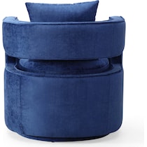 janet blue accent chair   
