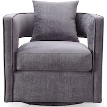 janet gray accent chair   