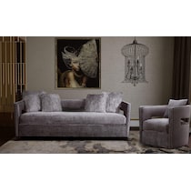 janet gray accent chair   