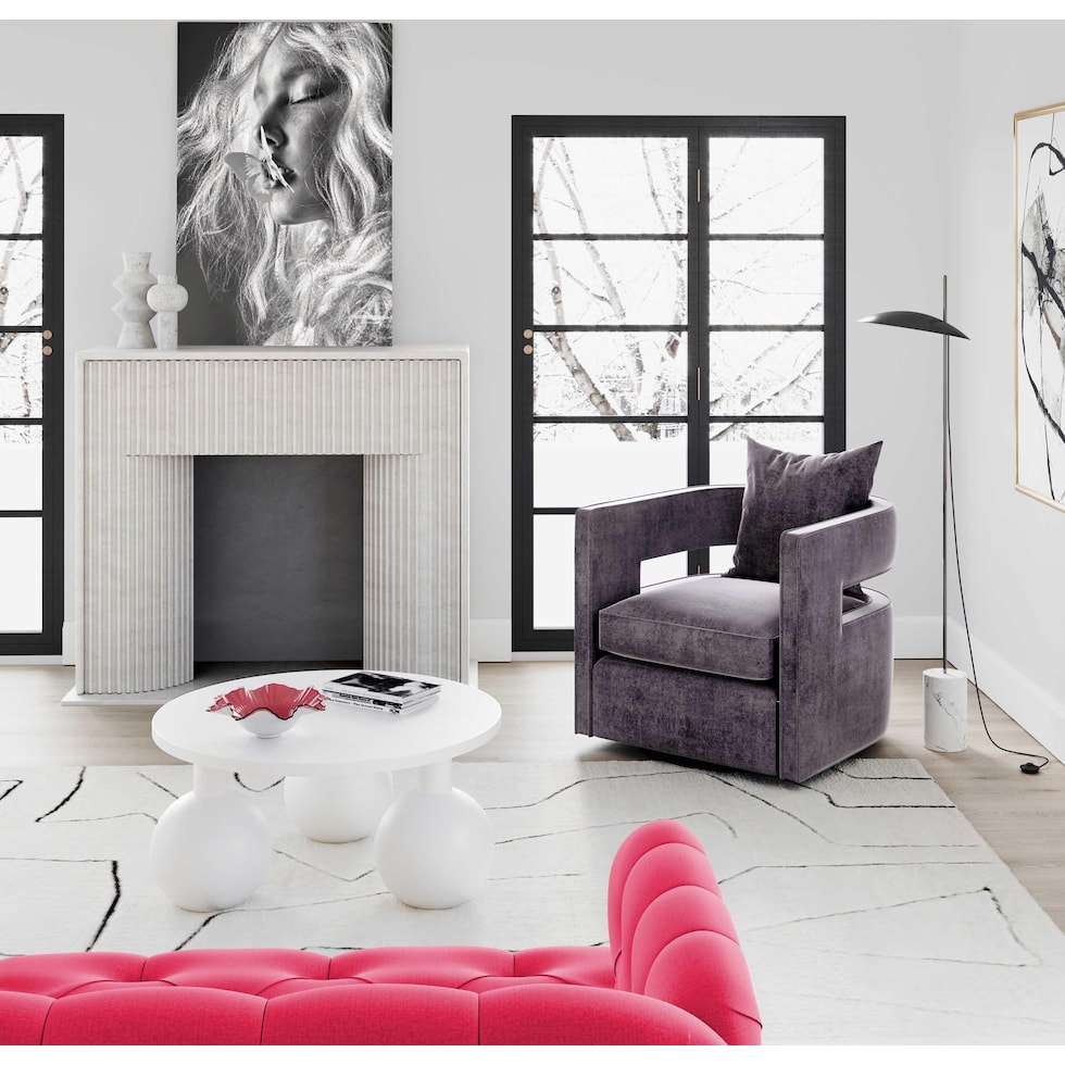 janet gray accent chair   