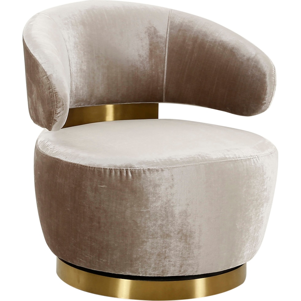 janice neutral accent chair   