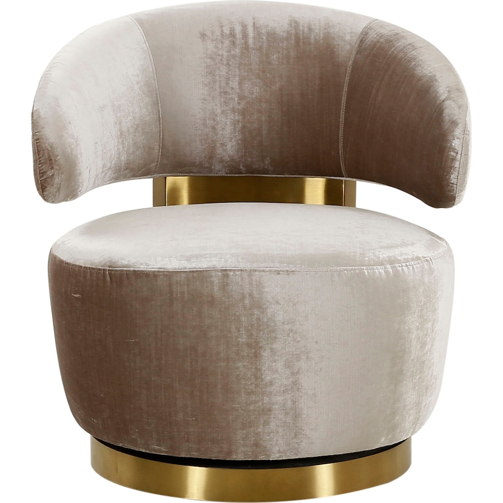 janice neutral accent chair   