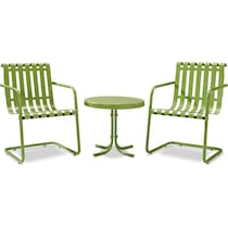 janie green outdoor chair set   