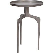 jannings silver side table   