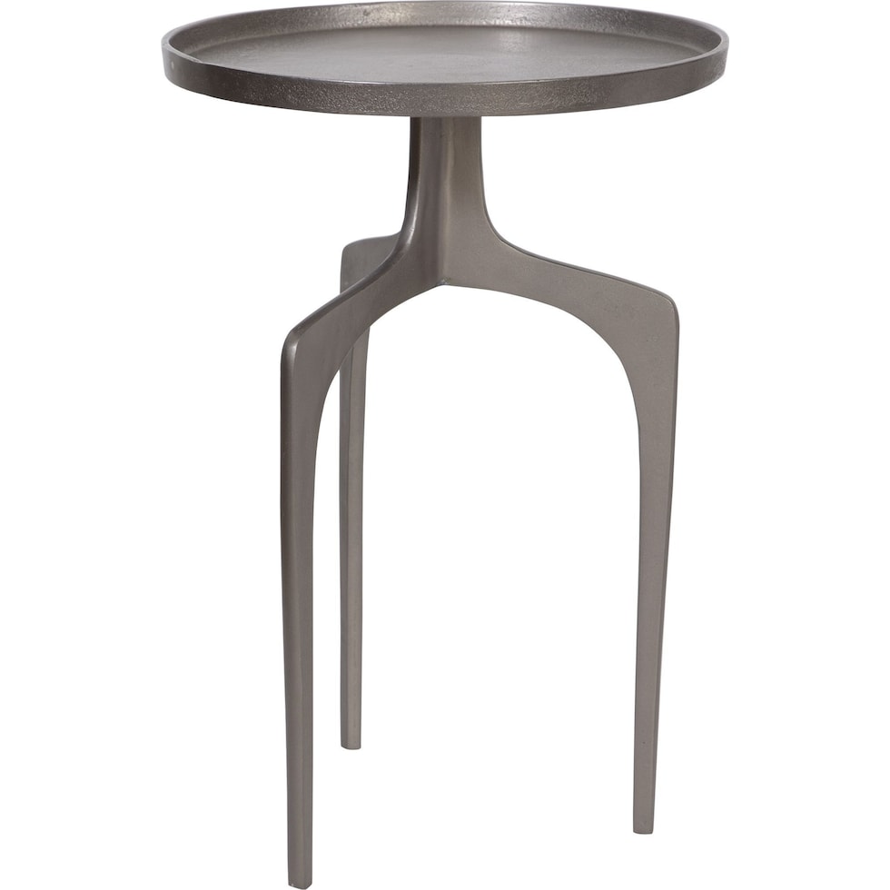 jannings silver side table   