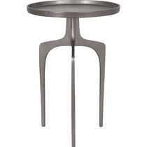 jannings silver side table   