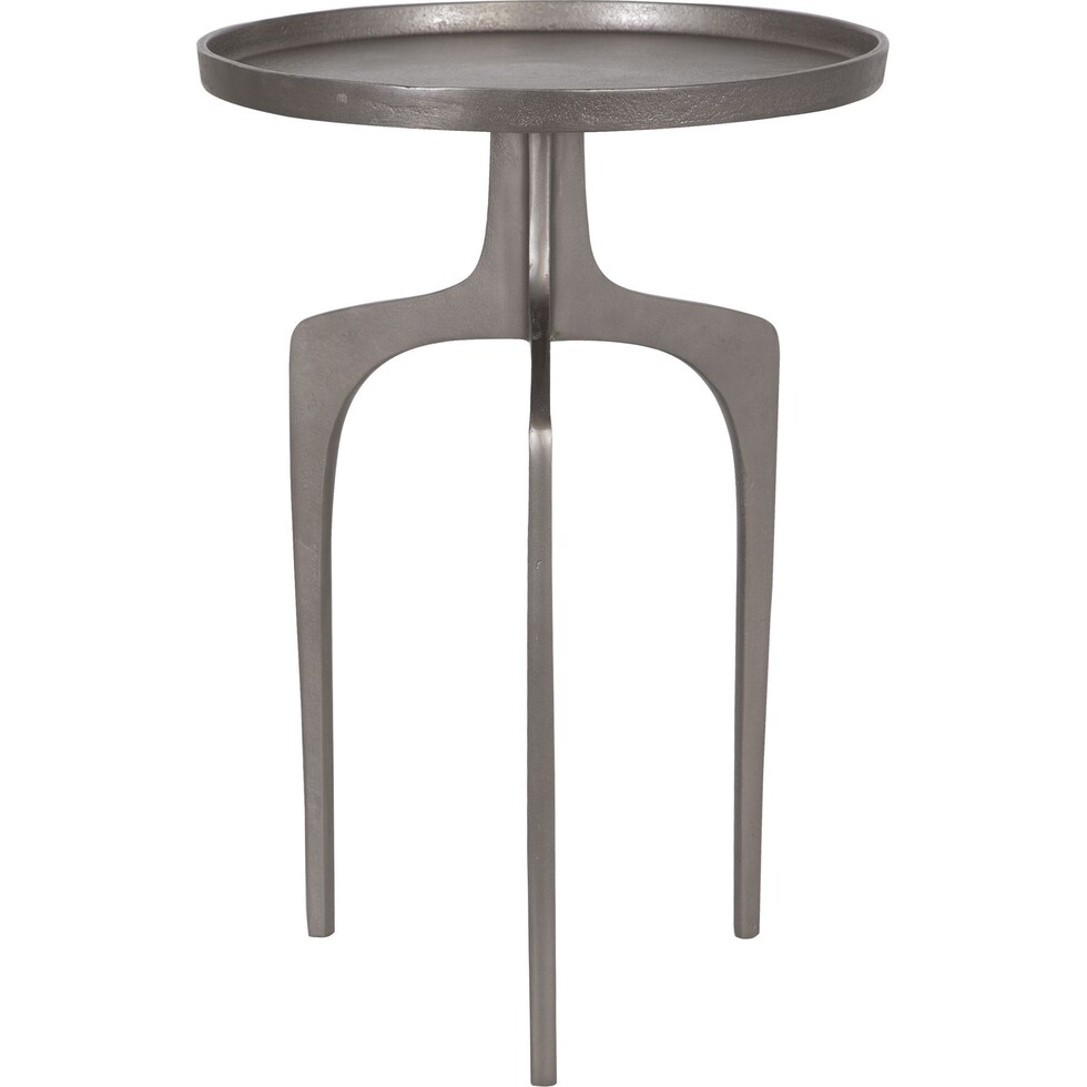 jannings silver side table   