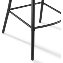jansen distressed white black kitchen island   