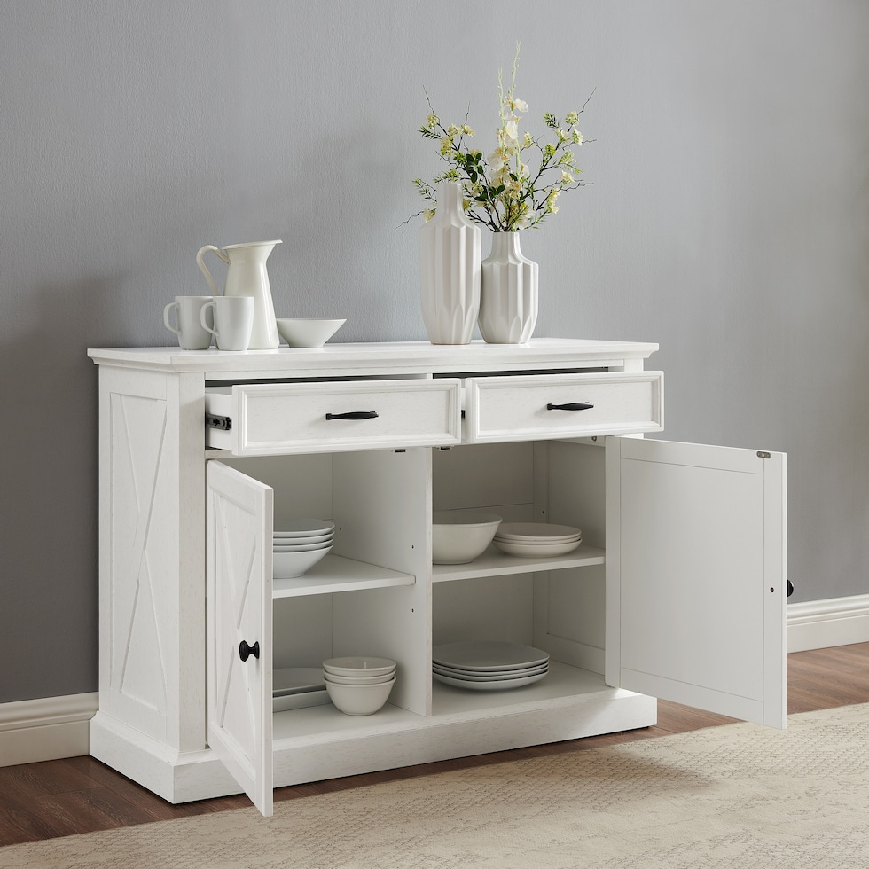 jansen white sideboard   